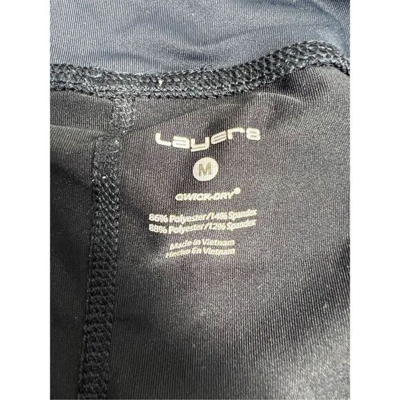 Layer 8 Womens Black Pull On Double Layer Athletic Shorts Size M - Picture 3 of 9